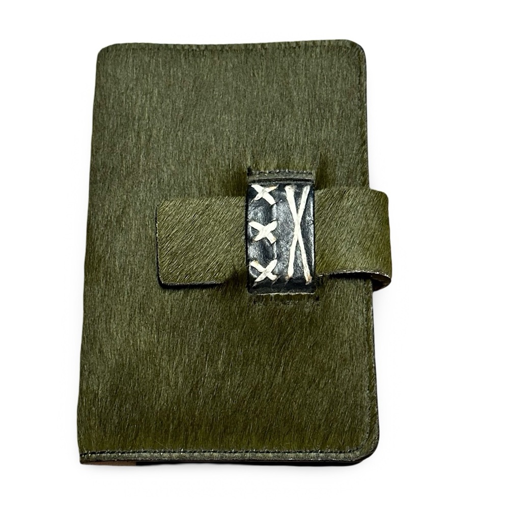 Streets Ahead Calf-hair Bi-fold wallet - Green - Boho